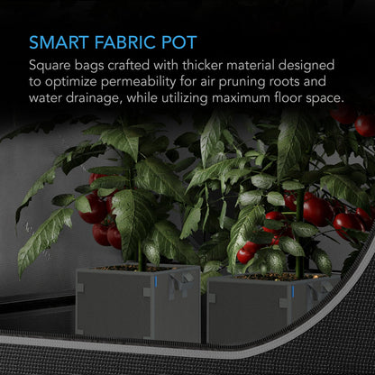 Stoff potter 56 liter 5pk - Smartgrow.no