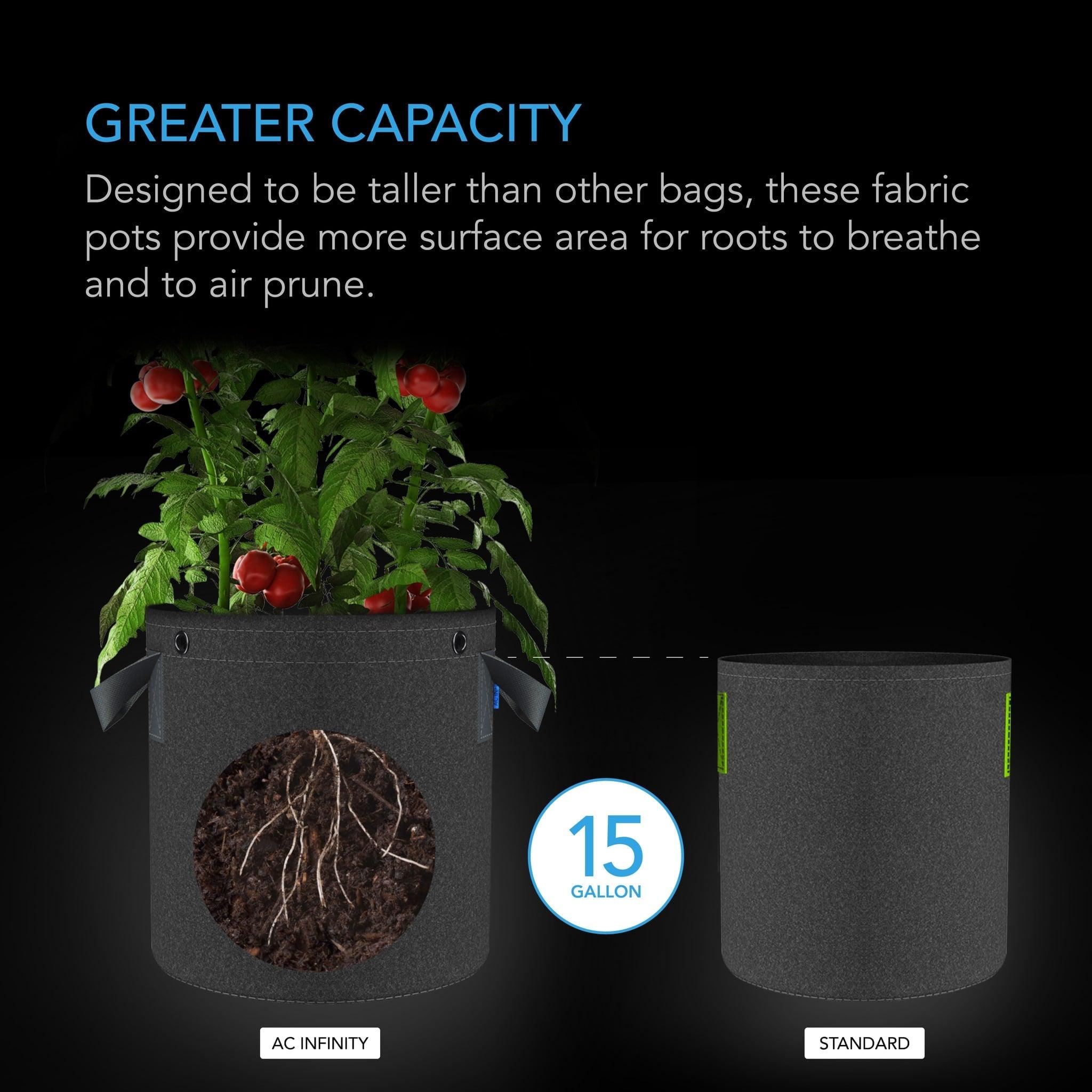 Stoff potter 56 liter 5pk - Smartgrow.no